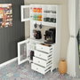 Hanah Home Armario Multiusos Grano 96 - Blanco